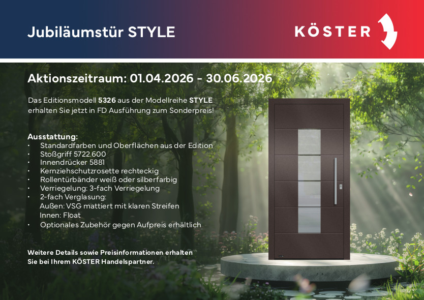 KÖSTER-Aktionshaustür
